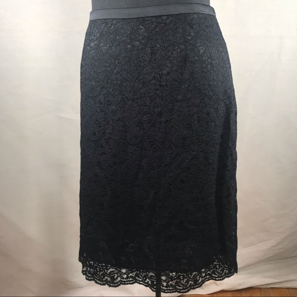 4 for $25 Nine & Co Black Lace Pencil Skirt